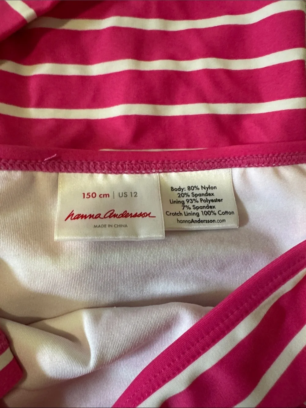 Hannah Andersson girls swimsuit - size 12 / 150
